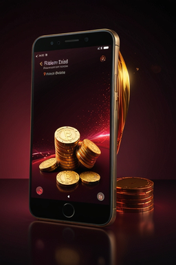 Smartphone mit Casino-App